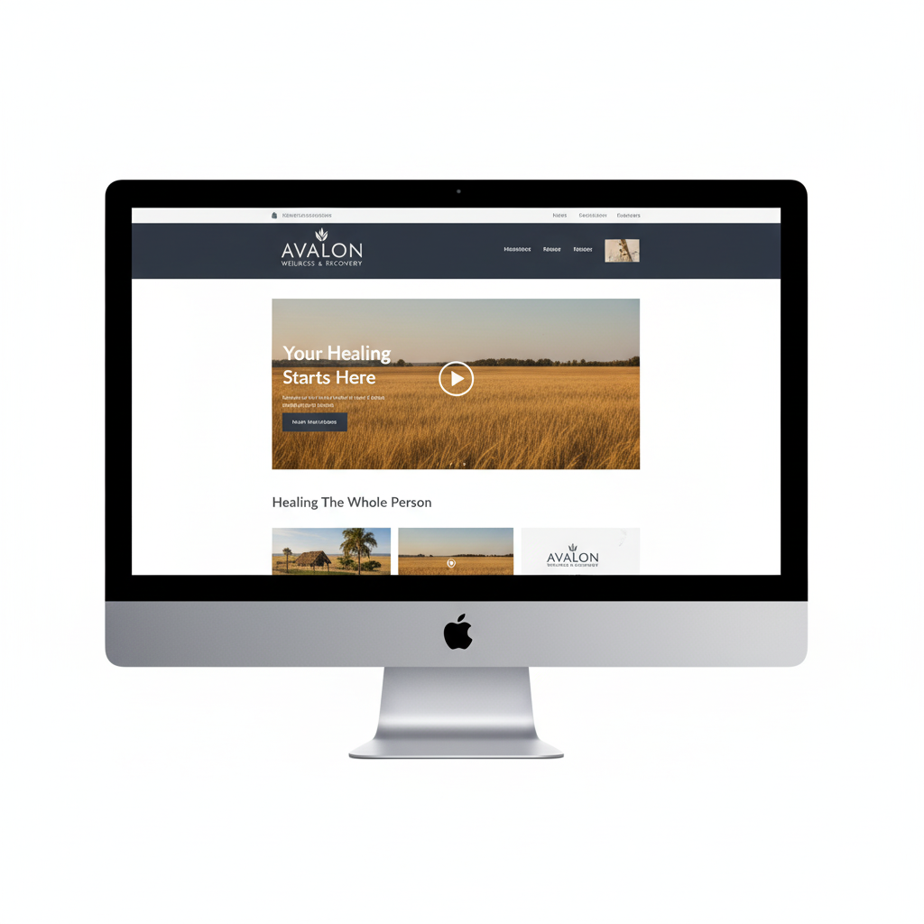 Avalon Wellness & Recovery Center Website, a Catalyst Creatives growth marketing and design project. Created and launched the website, 0 to 1.
