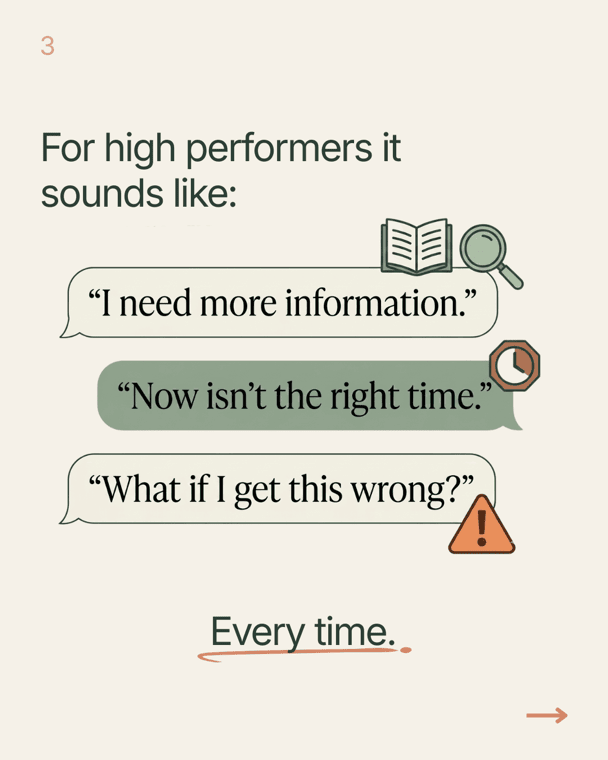 Instagram carousel slide 3 of 10, on decision-making patterns