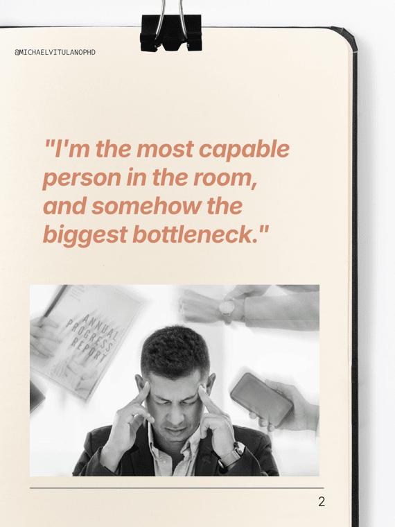 Instagram carousel slide 2 of 5, on what high performers think but never say