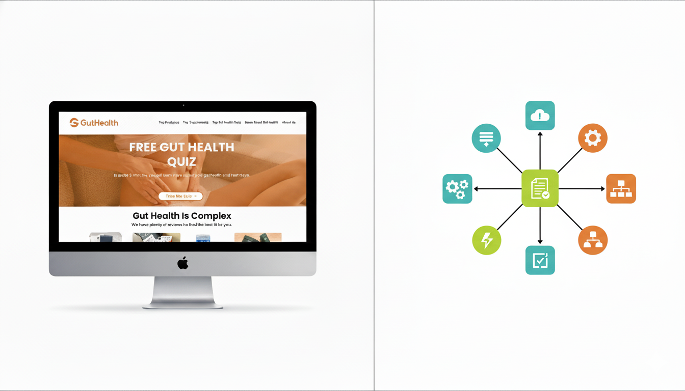 Gut Health Website Optimization, a Catalyst Creatives growth marketing and design project. Thousands of organic visitors monthly.
