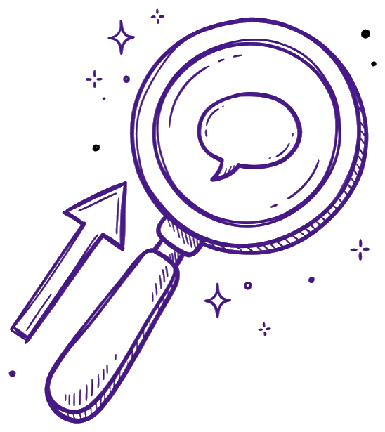 Repurposing illustration: one shape splitting into three with a recycle loop around them, representing how Catalyst Creatives cuts one idea into many formats